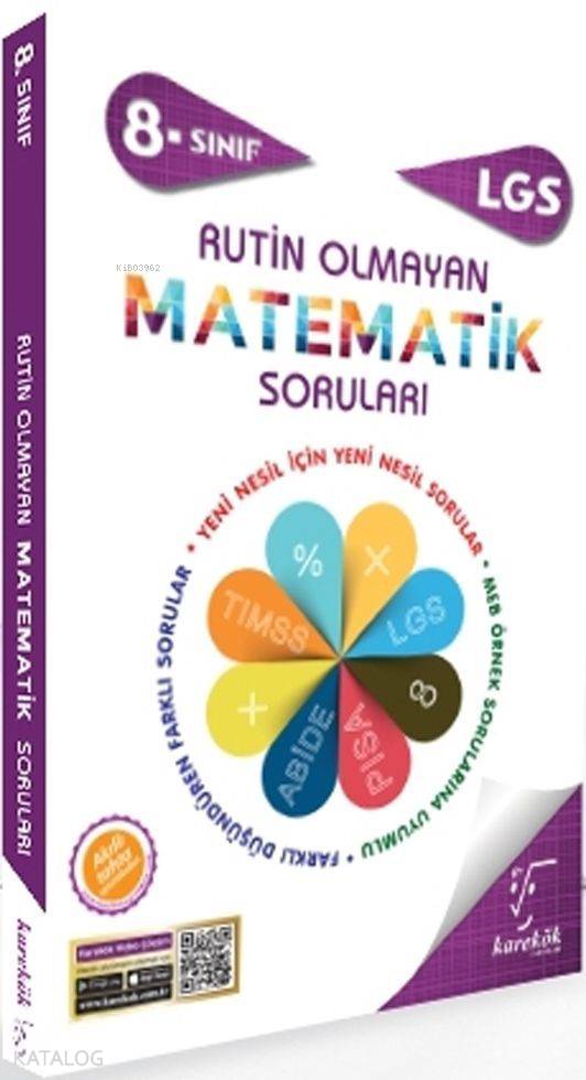 Karekök Yayınları 8. Sınıf LGS Rutin Olmayan Matematik Soruları Karekök