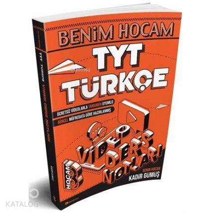 Benim Hocam Yayınları TYT Türkçe Video Ders Notları Benim Hocam