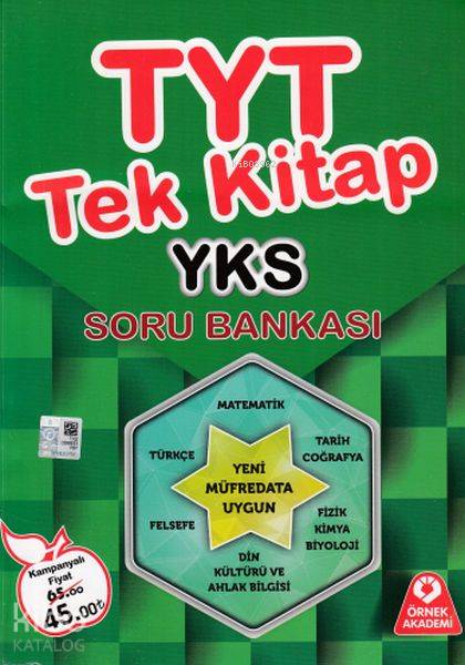 Örnek Akademi Yayınları TYT Tek Kitap Soru Bankası Örnek Akademi