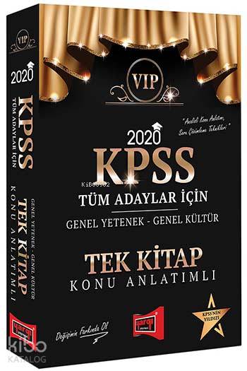 Yargı Kpss Gk-Gy Tüm Adaylar Tek Kitap Konu 2020