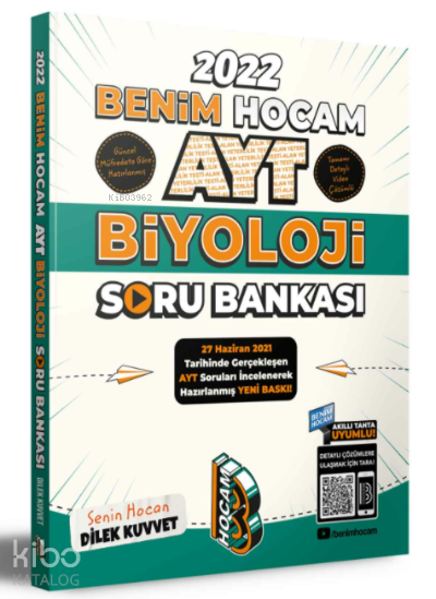 Benim Hocam Yayınları AYT 2022 Biyoloji Soru Bankası