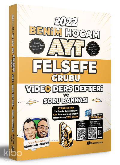 Benim Hocam Yayınları AYT 2022 Felsefe Grubu Video Ders Defteri ve Tamamı Video Çözümlü Soru Bankası