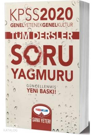 Yediiklim Kpss Gy-Gk Tüm Dersler Soru Yağmuru 2020