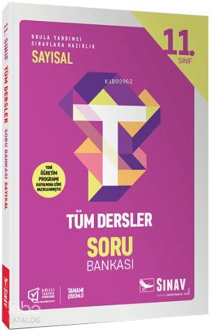 Sınav Dergisi Yayınları 11. Sınıf Tüm Dersler Sayısal Soru Bankası Sınav Dergisi