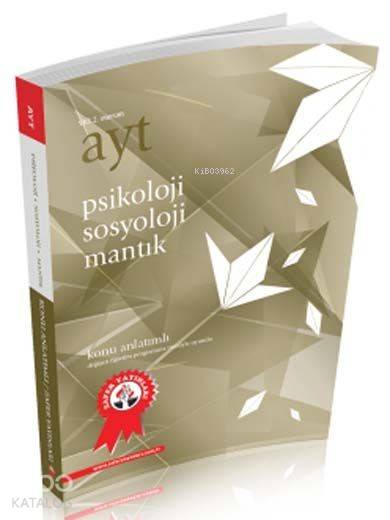 Zafer Yks Ayt Psikoloji-Sosyoloji-Mantık Konu Anlatımlı 2. Oturum-Yeni