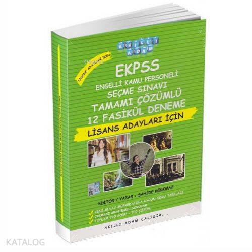 Akıllı Adam - Ekpss Tamamı Çözümlü 12 Fasikül Deneme Lisans Adayları İ