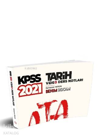 2021 KPSS Tarih Video Ders Notları Benim Hocam Yayınları