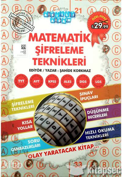 Akıllı Adam Matematik Şifreleme Teknikleri-Yeni - Şahide Korkmaz