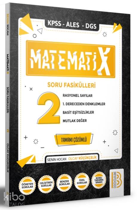 2021 KPSS ALES DGS MatematiX Soru Fasikülleri 2 Benim Hocam Yayınları
