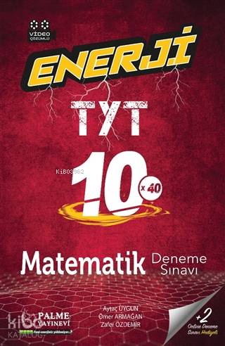 Palme Yayınevi Hazırlık Enerji Yks Tyt Matematik 10 Deneme Sınavı Video Çözümlü