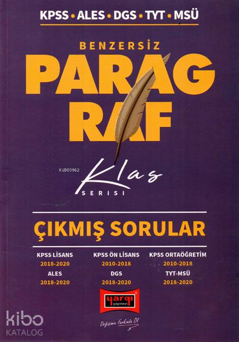 KPSS-ALES-DGS-TYT-MSÜ Klas Serisi Paragraf Çıkmış Sorular