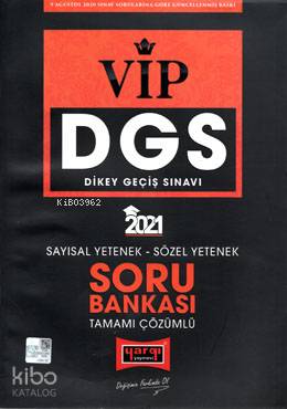 Yargı Yayınevi DGS VIP Sayısal Sözel Yetenek Tamamı Çözümlü Soru Bankası