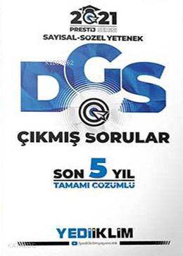 Yediiklim Yayınları 2021 Prestij Serisi ALES Tamamı Çözümlü Son 5 Yıl Çıkmış Sorular