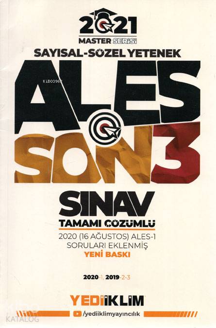ALES 2021 Master Serisi Sayısal-Sözel Yetenek Son 3 Sınav