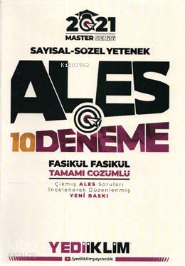 ALES 2021 Master Serisi 10'lu Deneme Sınavı