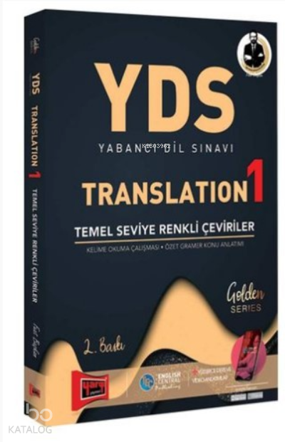 Yargı Yayınları YDS Yabancı Dil Sınavı Translation 1 Temel Seviye Renkli Çeviriler