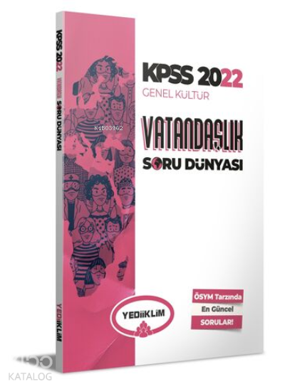Yediiklim Yayınları KPSS 2022 Genel Kültür Vatandaşlık Soru Dünyası