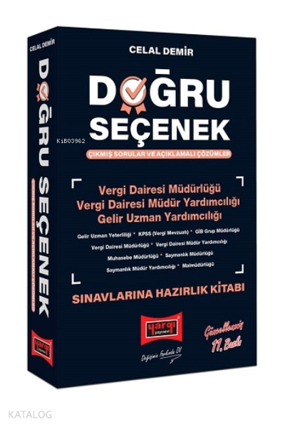 Yargı Yayınevi Doğru Seçenek Çıkmış Sorular ve Açıklamalı Çözümler 11. Baskı
