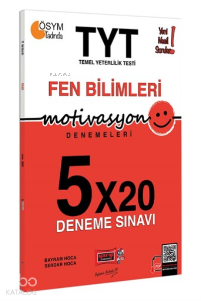 Yargı Yayınevi TYT Motivasyon Fen Bilimleri 5X20 Deneme Sınavı