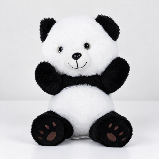 Peluş Panda Oyuncak Siyah Beyaz Sevimli Yumuşak Panda Ayıcık Hediye