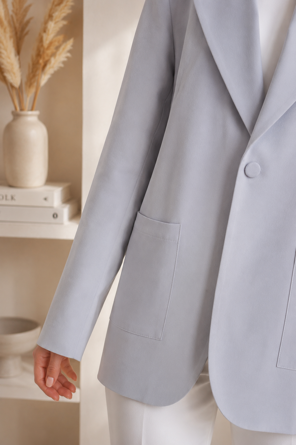 Açık Mavi Blazer Ceket
