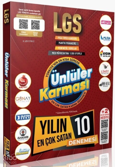 Ünlüler Karması Lgs Genel 10+2 Karma Deneme (Yeni)