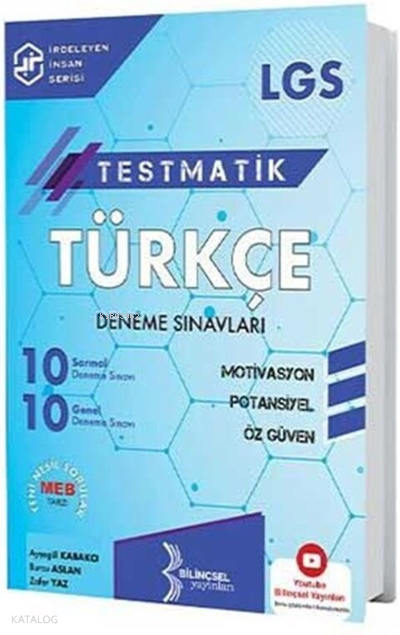 Bilinçsel Yayınları LGS Testmatik Türkçe Deneme Sınavları 2021