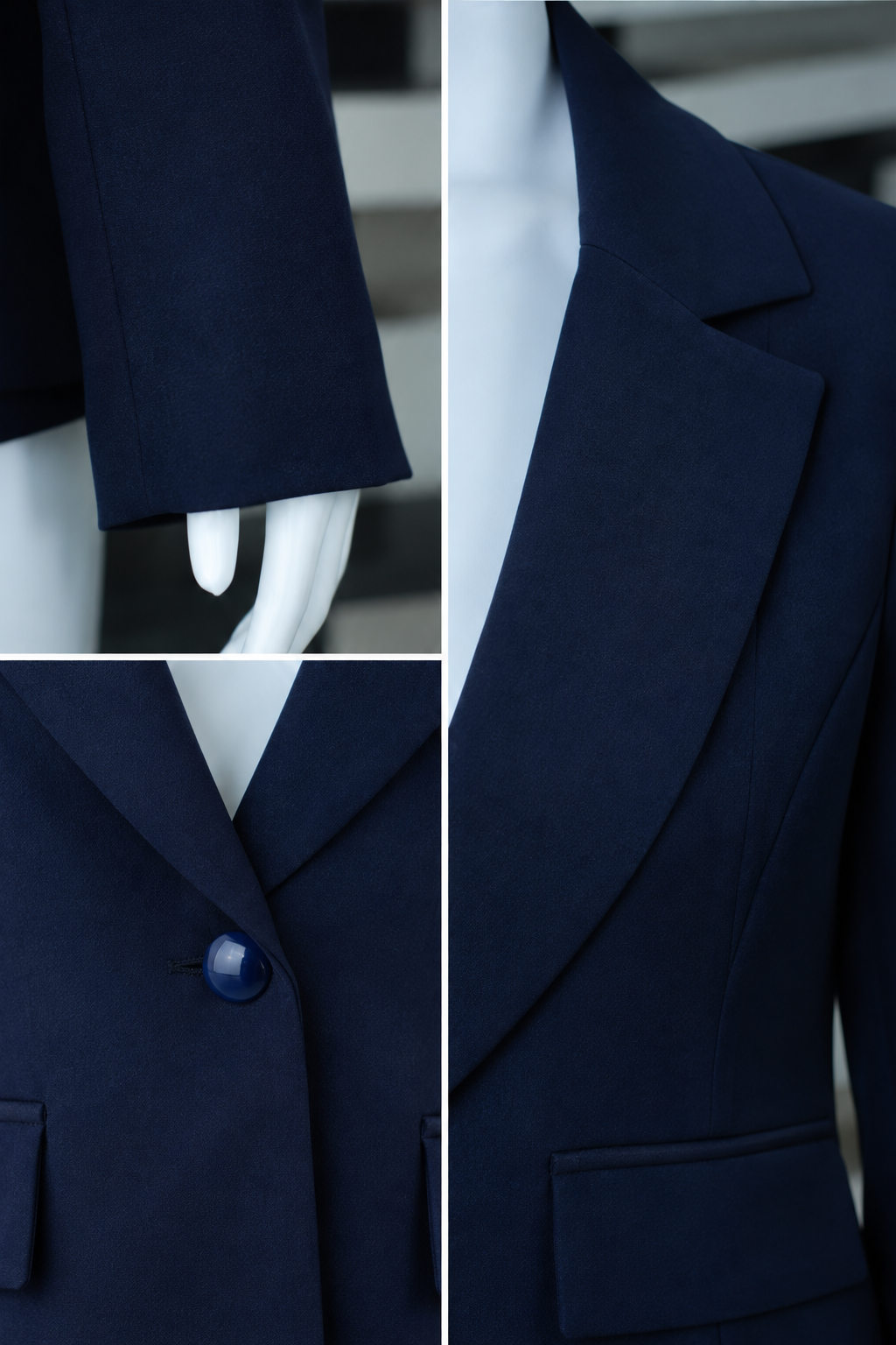 Lacivert Kadın Blazer Ceket