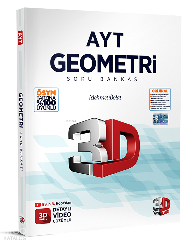 2024 AYT 3D Geometri Soru Bankası