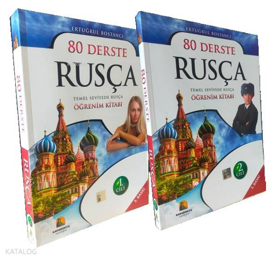 80 Derste Rusça Öğrenim Kitabı 2 Cilt