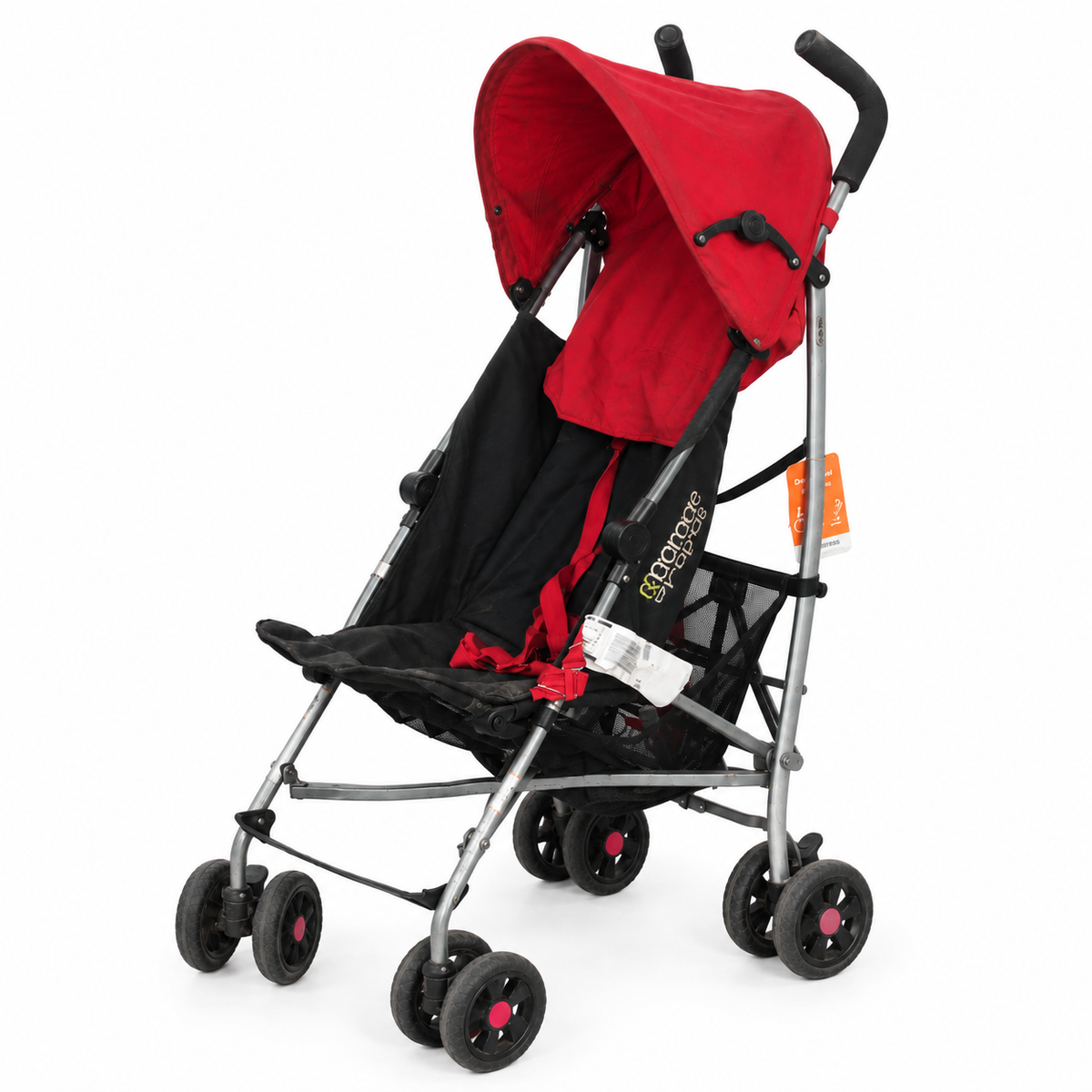 Mamas & Papas Baston Tipi Bebek Arabası – Kırmızı/Siyah – İkinci El