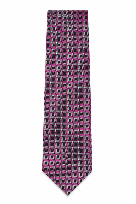 Kare Desenli Kravat (%100 Microfiber)