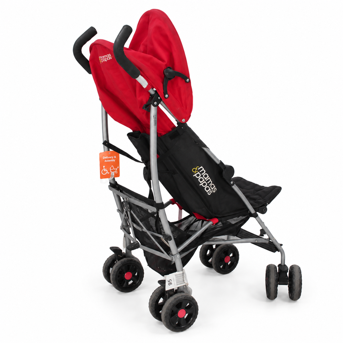 Mamas & Papas Baston Tipi Bebek Arabası – Kırmızı/Siyah – İkinci El