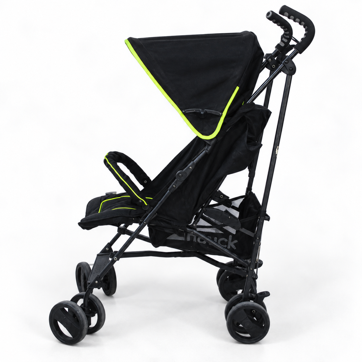Baston Tipi Bebek Arabası – Siyah/Yeşil – İkinci El